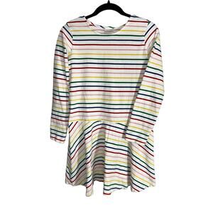 Hanna Andersson Multi-Colored Striped Dress Size 160cm | 14-16 US
